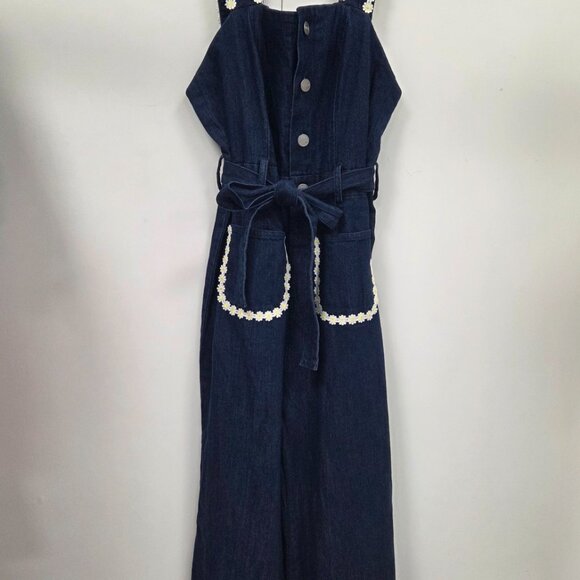 Rachel Antonoff denim daisy jumpsuit - Picture 2 of 5
